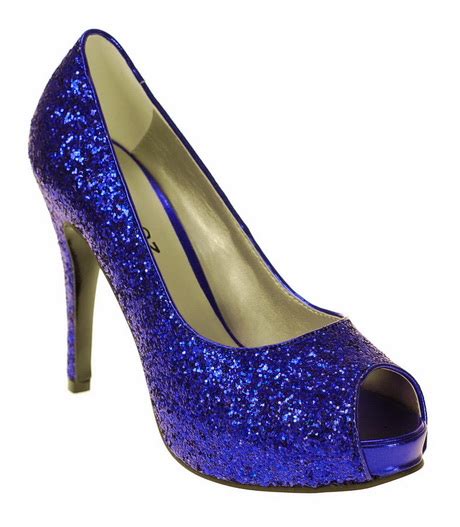 nina blue sparkle heels.